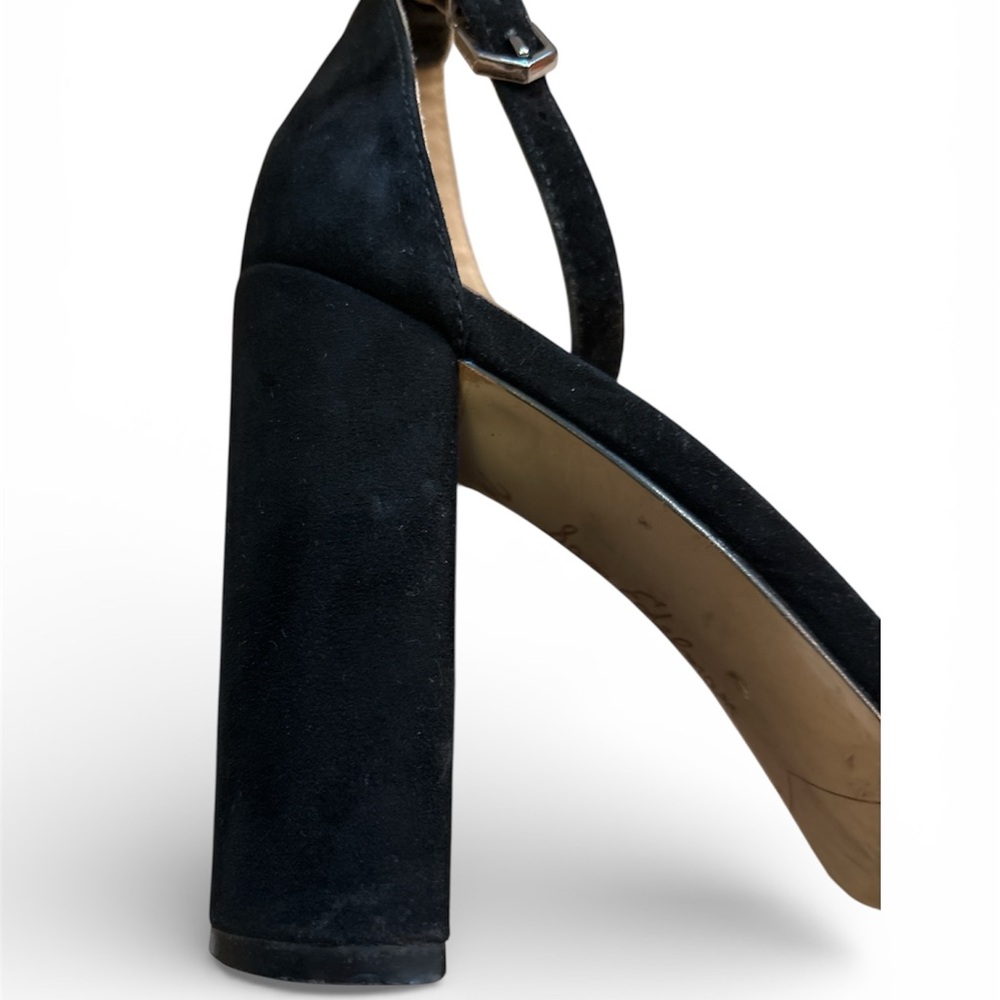✨ Sam Edelman Black Suede Ankle-Strap Heels ✨ - Picture 8 of 12